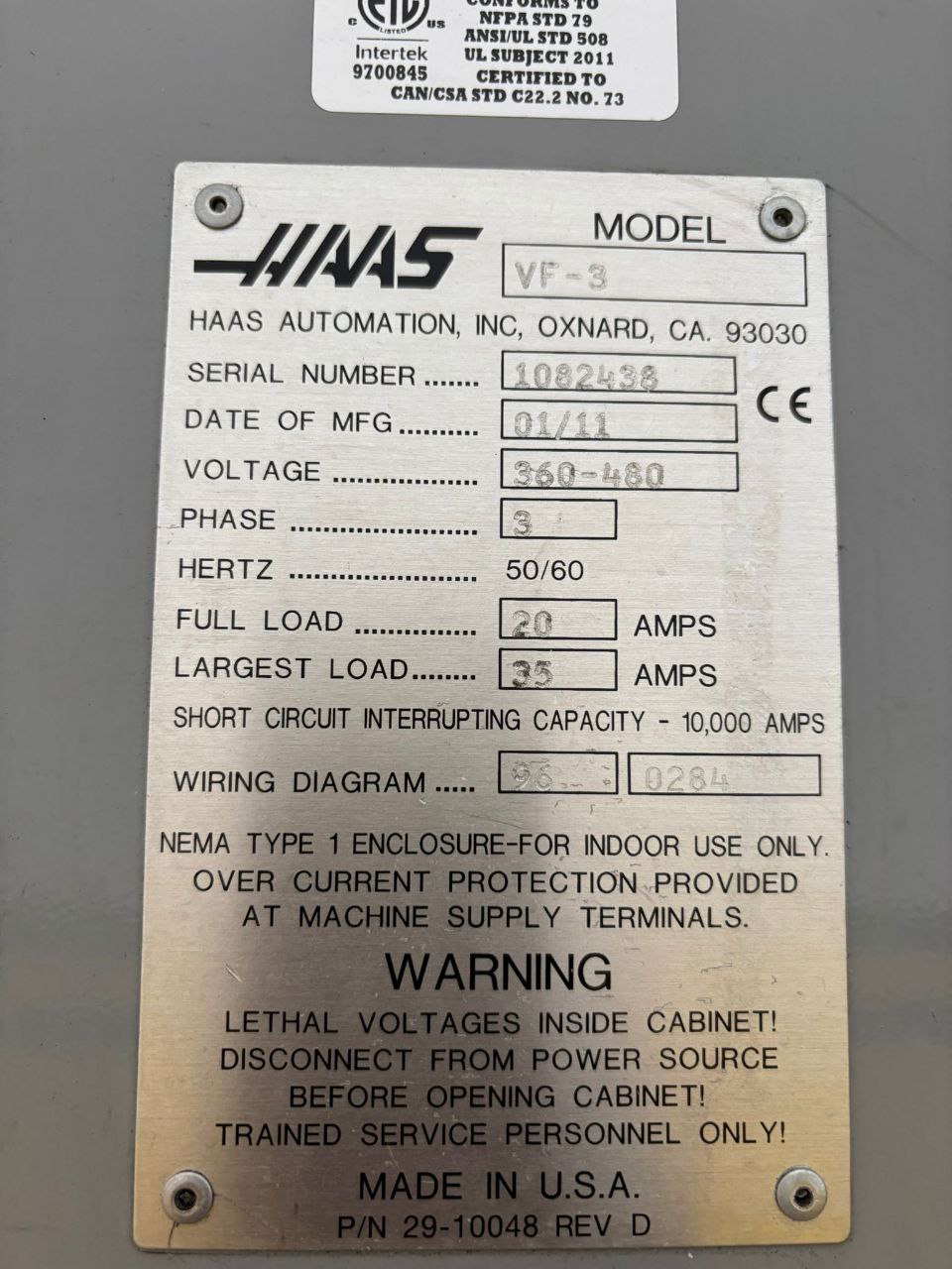 Фрезерный станок с ЧПУ Haas VF-3